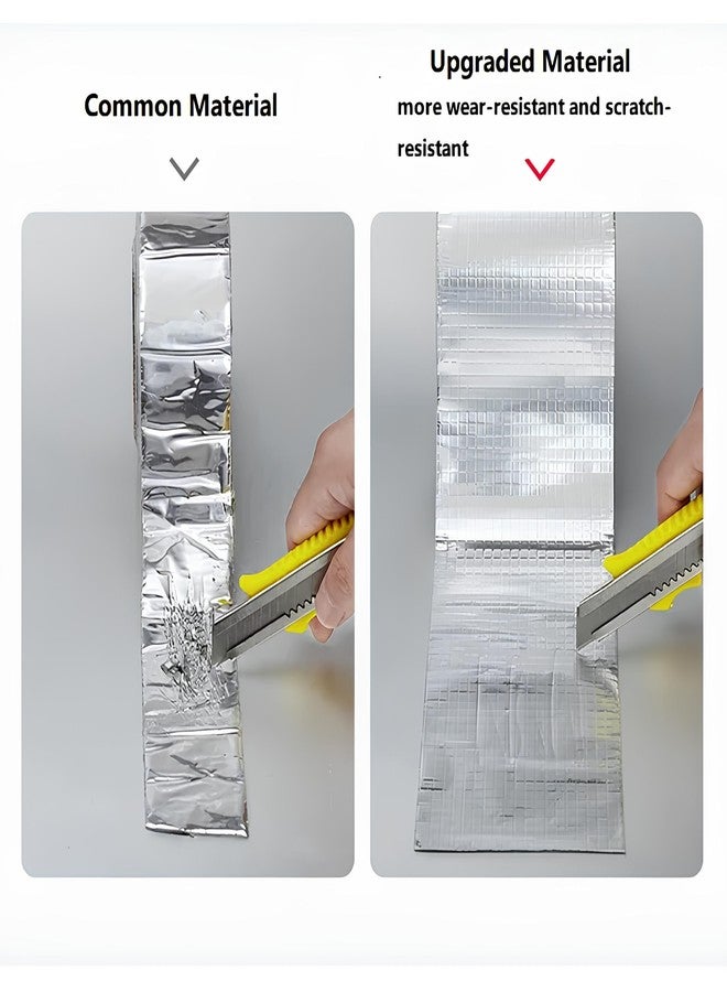 DOOMSDAY شريط DOOMSDAY المقاوم للماء لحل مشكلة تسرب الأنابيب وأسقف الخزانات - شريط من رقائق الألومنيوم مع لاصق فائق المقاومة للماء (10 سم × 5 م) - Image 5